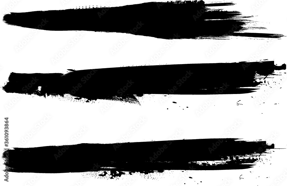 Grunge Paint Roller . Vector brush Stroke . Distressed banner . Black stripes isolated. paintbrush collection . Modern Textured shape . Dry border in Black . Bulge lines Grunge Paint Roller . Vector brush Stroke . Distressed banner . Black stripes isolated. paintbrush collection . Modern Textured shape . Dry border in Black . Bulge lines
