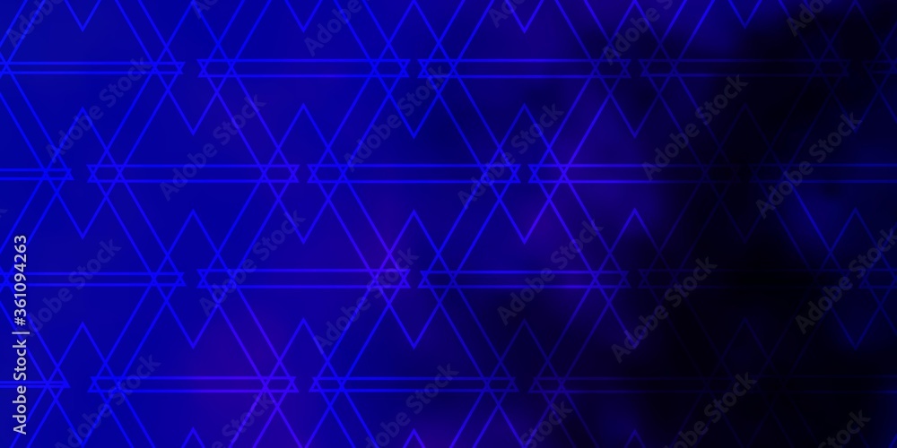 Fototapeta premium Light Pink, Blue vector backdrop with lines, triangles. Beautiful illustration with triangles in nature style. Pattern for websites.