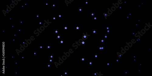 Dark Pink, Blue vector layout with bright stars. Decorative illustration with stars on abstract template. Pattern for new year ad, booklets. © Guskova