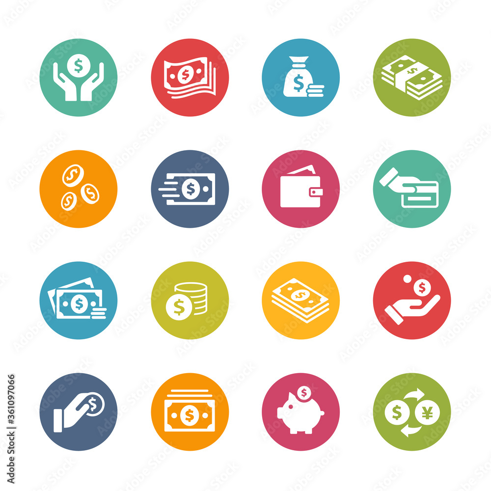 Money Icons // Fresh Colors Money Icons // Fresh Colors