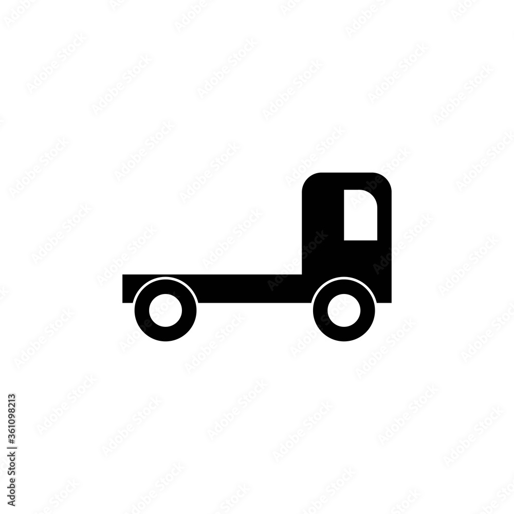 cargo truck vector design template illustration