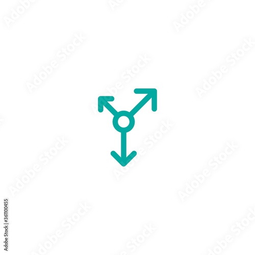 Two blue arrows point out from the center. Expand Arrows icon. Outward Directions, variants icon.