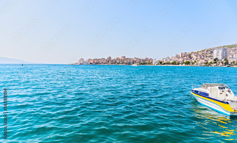 Obraz premium Ionian sea at Albania - Saranda resort 
