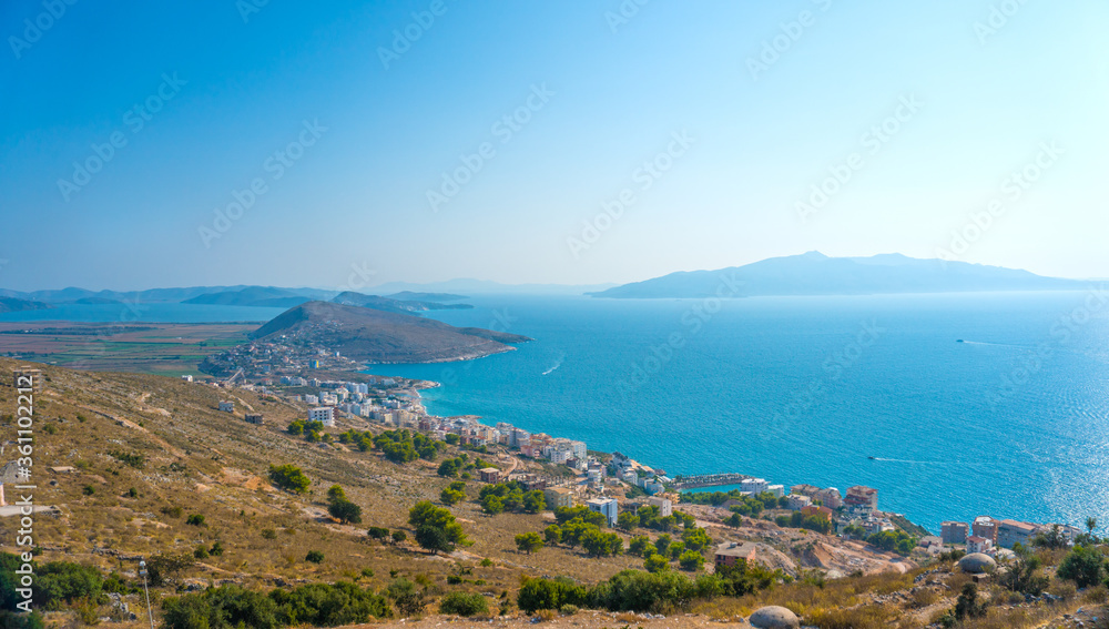 Ionian sea coast view, Albania Saranda
Ionian sea coast view, Albania Saranda