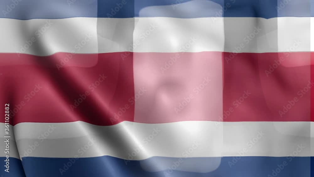 3D intro illustration intro representation of the flag and country of Costa Rica 3D intro illustration intro representation of the flag and country of Costa Rica