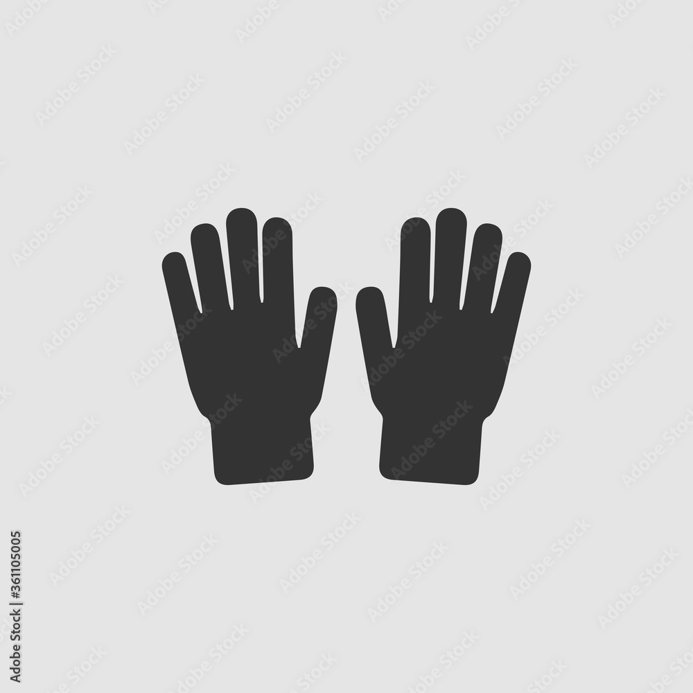 Hand icon flat Hand icon flat