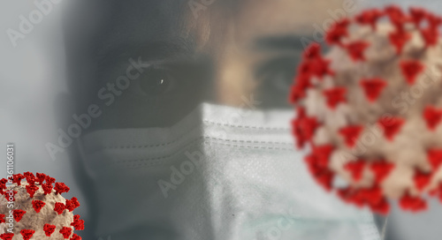 concept of corona virus and...
