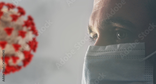 concept of corona virus and...