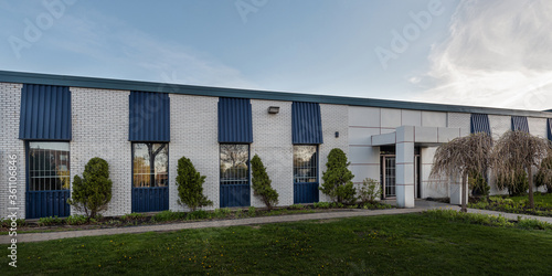 The exterior facade of a generic small business