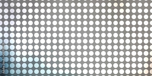 Light Gray vector backdrop with circles. Colorful illustration with gradient dots in nature style. Design for posters, banners.