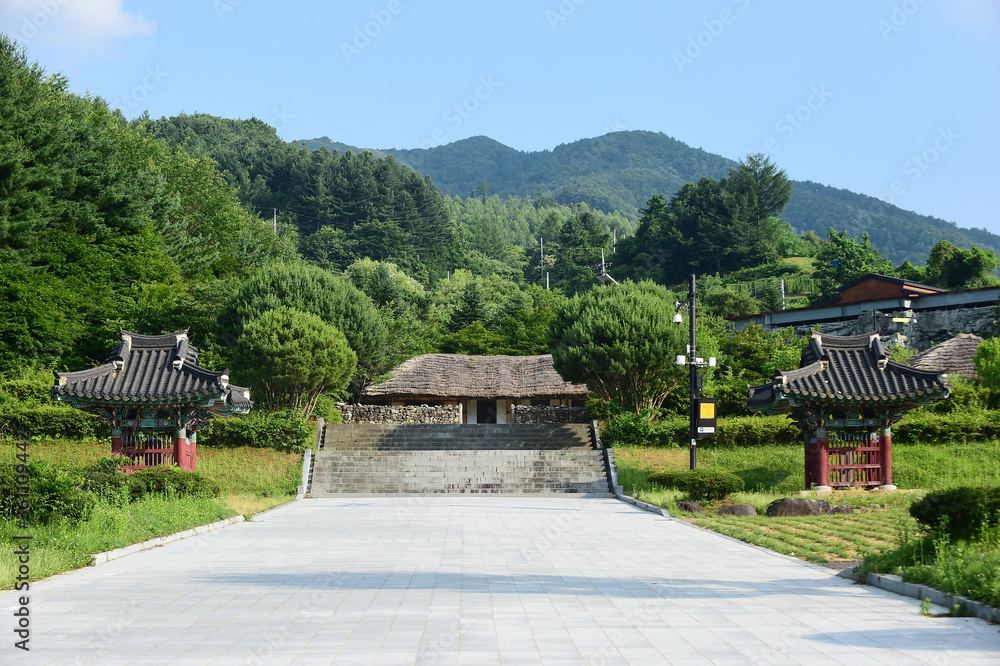 Birthplace of Nongae in Jangsu-gun, South Korea. Birthplace of Nongae in Jangsu-gun, South Korea.
