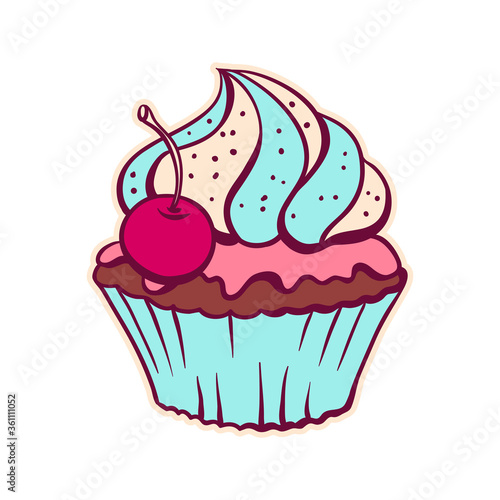 Illustration of sweet cake.