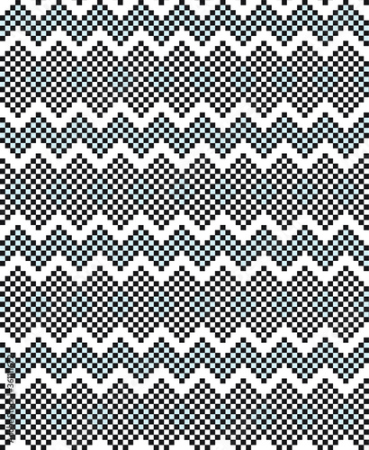Sky Blue Christmas fair isle pattern background for fashion textiles, knitwear and graphics