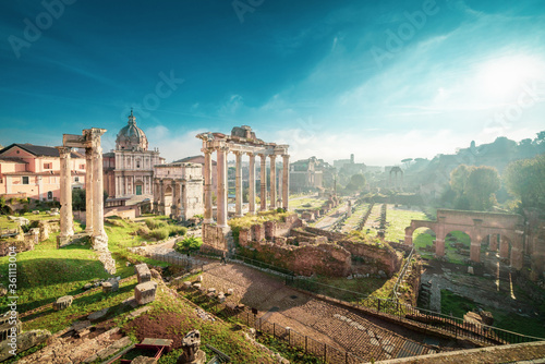 Photography Roman ruins in Rome, Italy