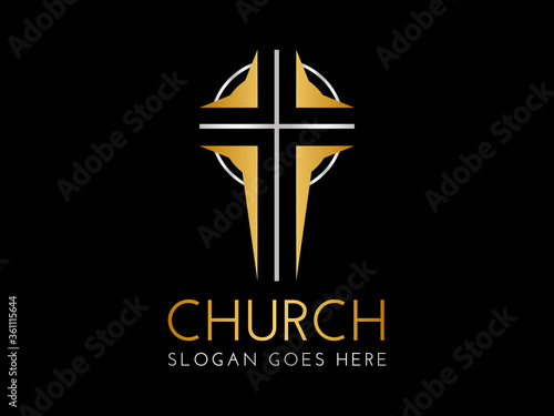 Crhristian Church Logo with Cross