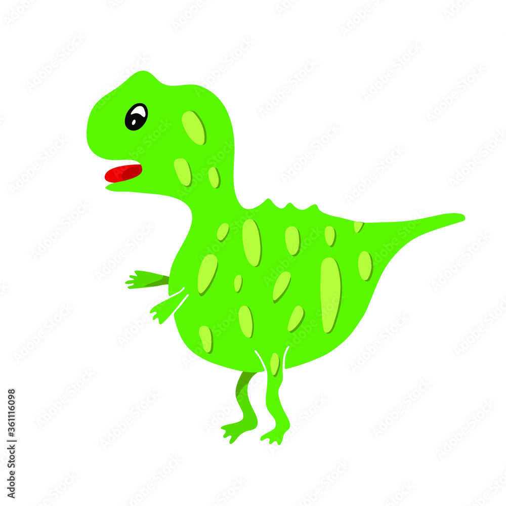 Fototapeta premium Green Dinosaur for kids design