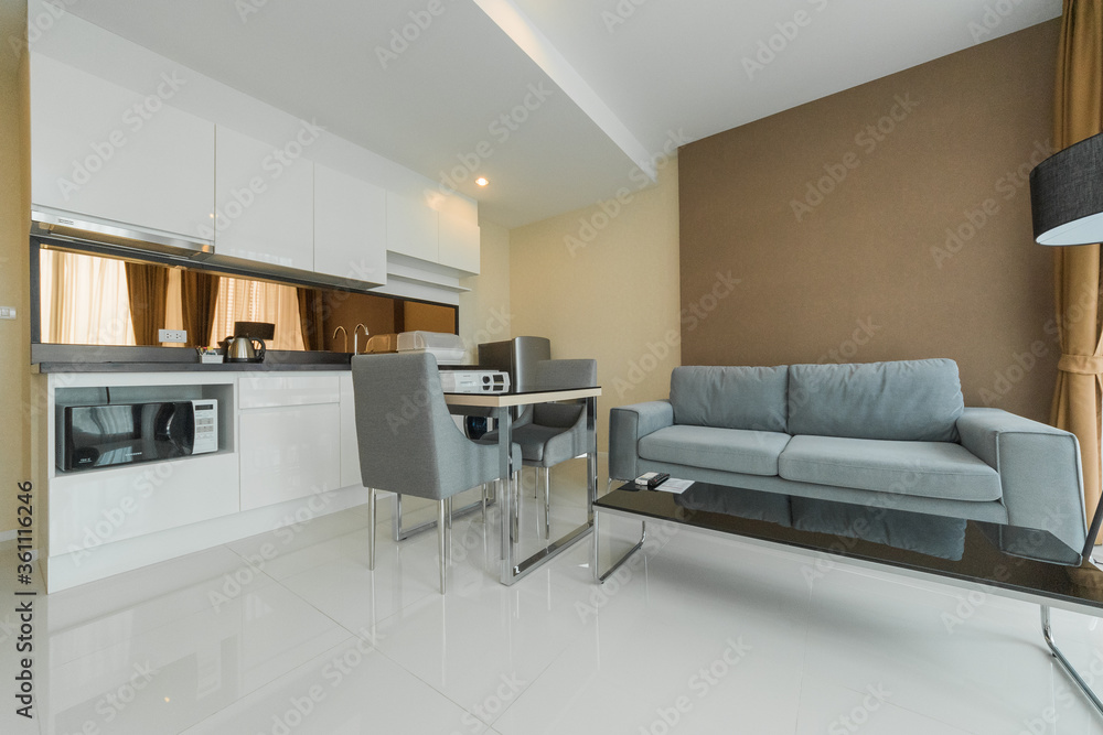 Fototapeta premium Interior, beautiful apartment, luxurious living room