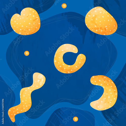 Creative minimalist hand drawn abstract backgrounds. Modern abstract shapes in contemporary style for social banner background, stories post, postcard, flyer or brochure design.
