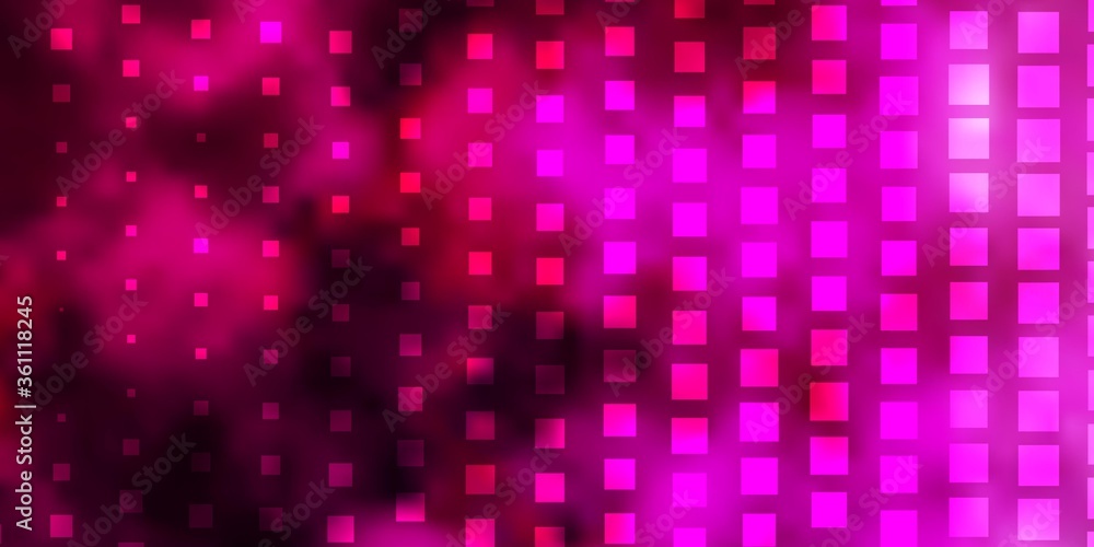 Dark Pink vector backdrop with rectangles. Modern design with rectangles in abstract style. Pattern for commercials, ads.