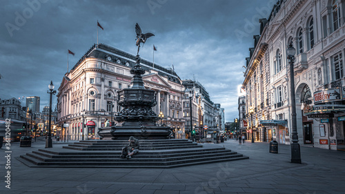фотография Piccadilly Circus during lockdown in London