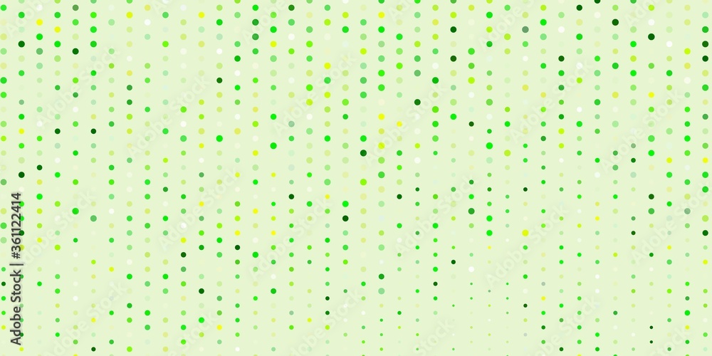 Light green, yellow vector pattern with spheres. Light green, yellow vector pattern with spheres.