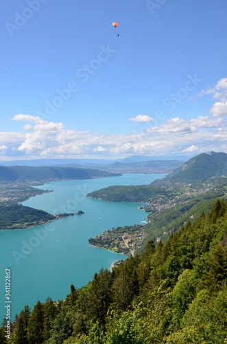 Lake Annecy in Upper Savoy (Haute Savoie) in France, summer, a sunny day