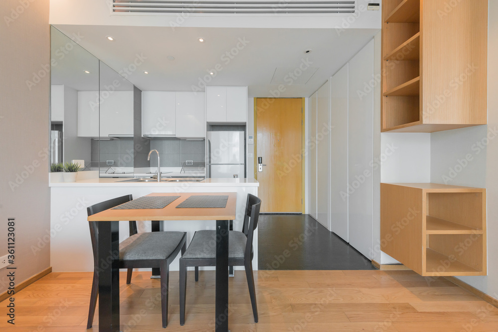 Modern, bright, clean, kitchen interior 