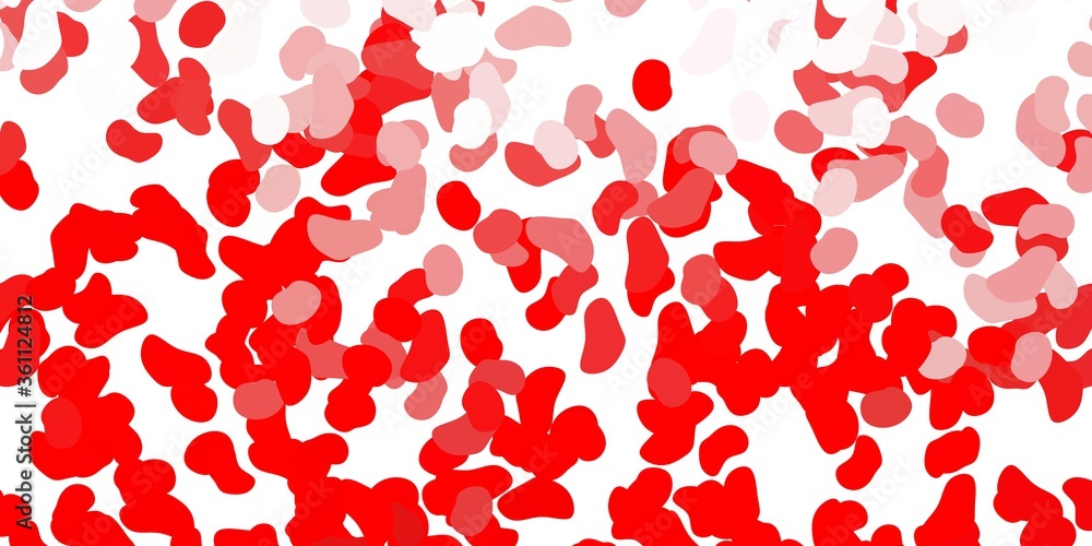 Light red vector backdrop with chaotic shapes. Light red vector backdrop with chaotic shapes.