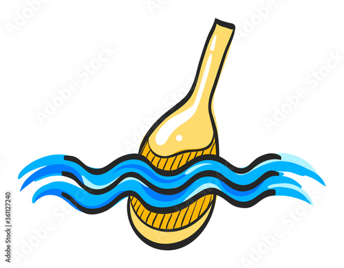 Color Sketch Icon Fishing float