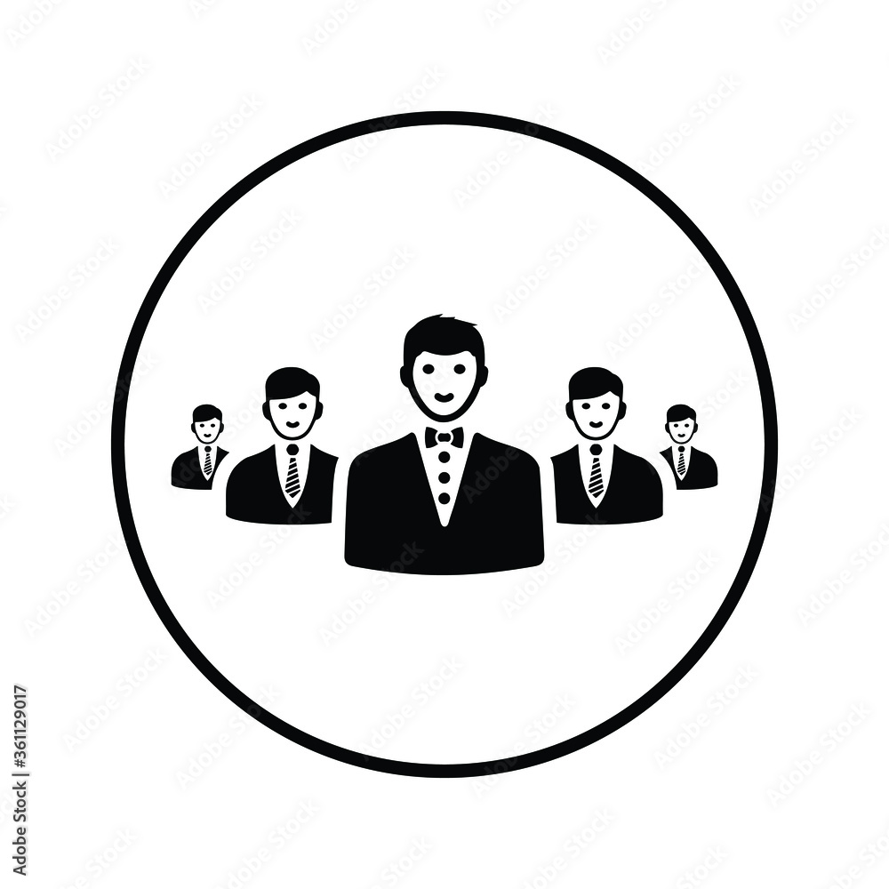 Team Leader Icon / leadership vector Team Leader Icon / leadership vector