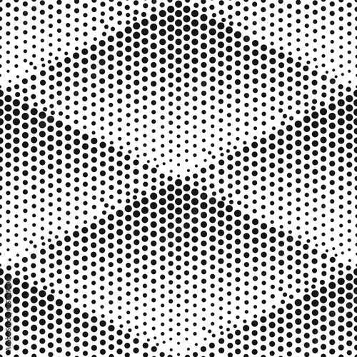 Seamless vector halftone texture. Abstract modern pattern