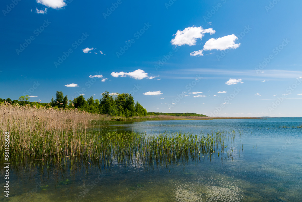 Sniardwy lake in the Masurian Lake District, Poland.