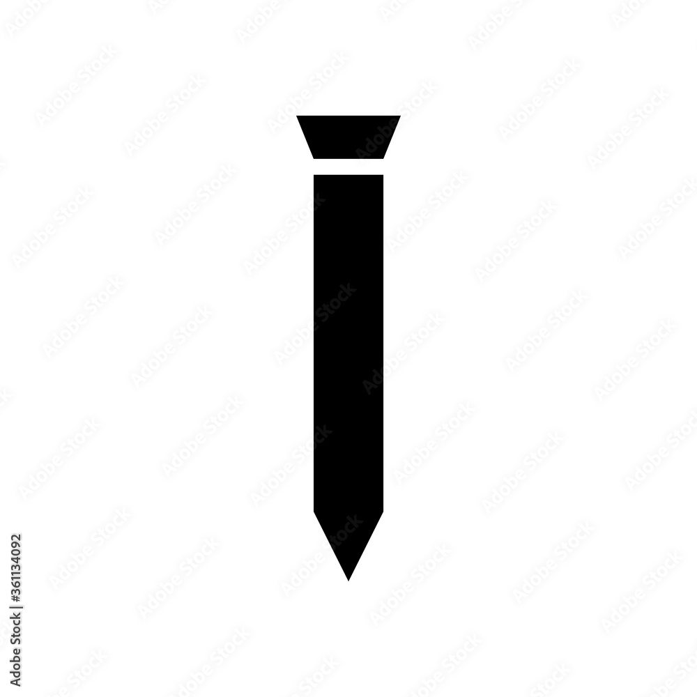 Tie Icon Vector Illustration in Trendy Flat Design Tie Icon Vector Illustration in Trendy Flat Design