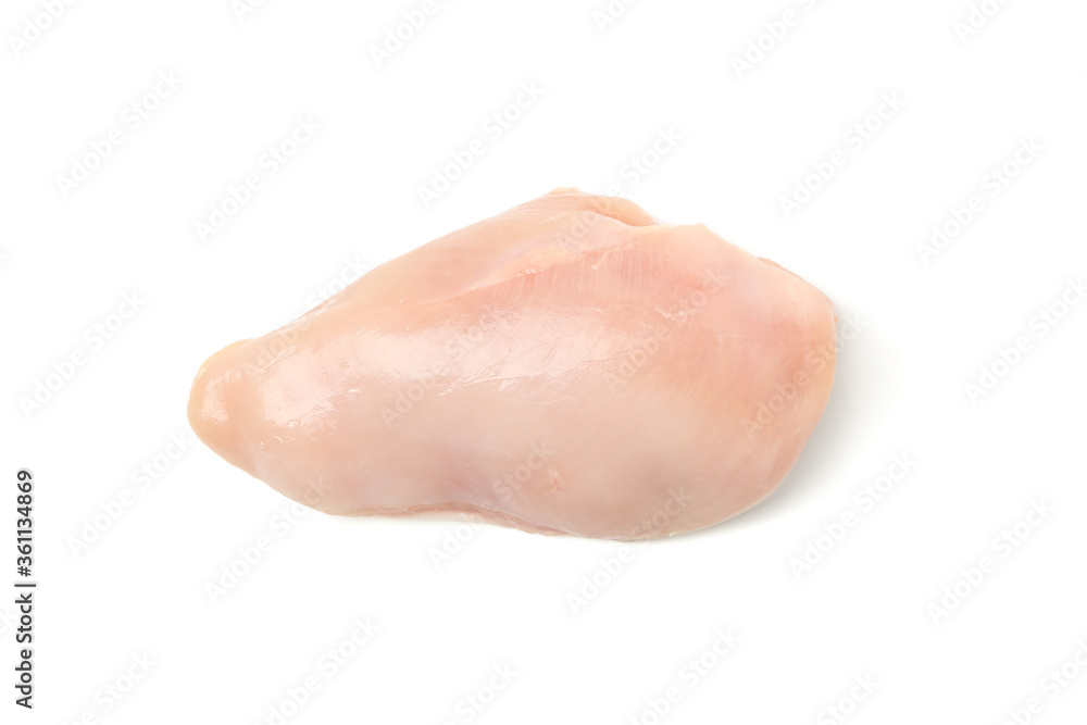 Raw chicken meat isolated on white background Raw chicken meat isolated on white background