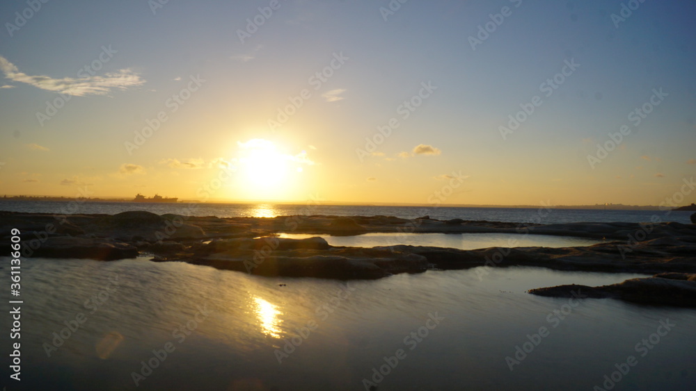Sunset in Botany Bay beach, Sydney