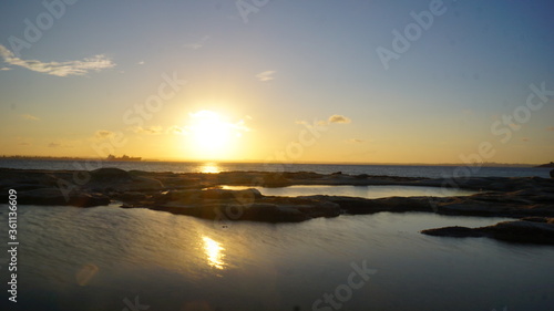 Sunset in Botany Bay beach  Sydney