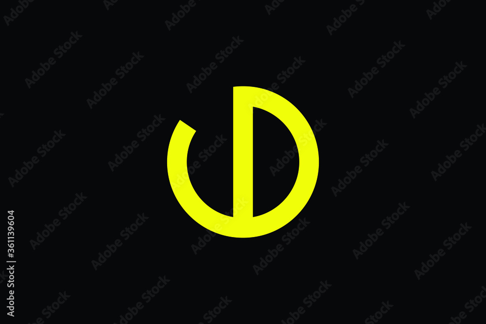 Professional Innovative Initial OD logo and DO logo. Letter DO OD Minimal elegant Monogram. Premium Business Artistic Alphabet symbol and sign  - obrazy, fototapety, plakaty 
