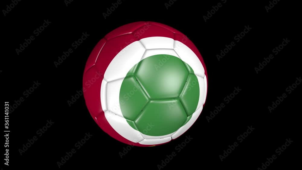 soccer ball with the flag of Suriname on black background soccer ball with the flag of Suriname on black background