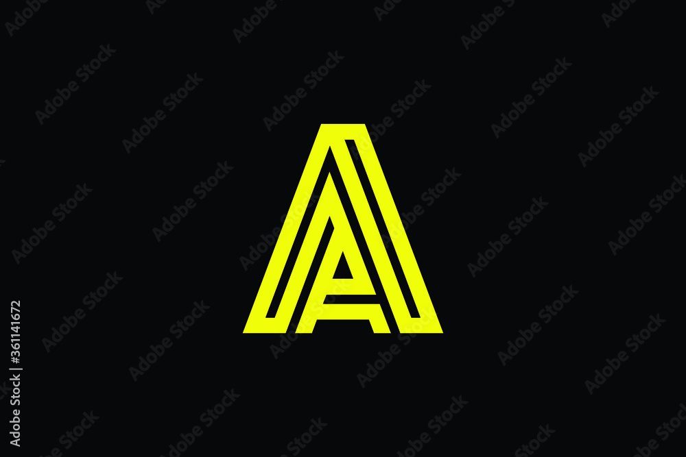 Professional Innovative Initial A logo and AA logo. Letter A AA Minimal elegant Monogram. Premium Business Artistic Alphabet symbol and sign Professional Innovative Initial A logo and AA logo. Letter A AA Minimal elegant Monogram. Premium Business Artistic Alphabet symbol and sign