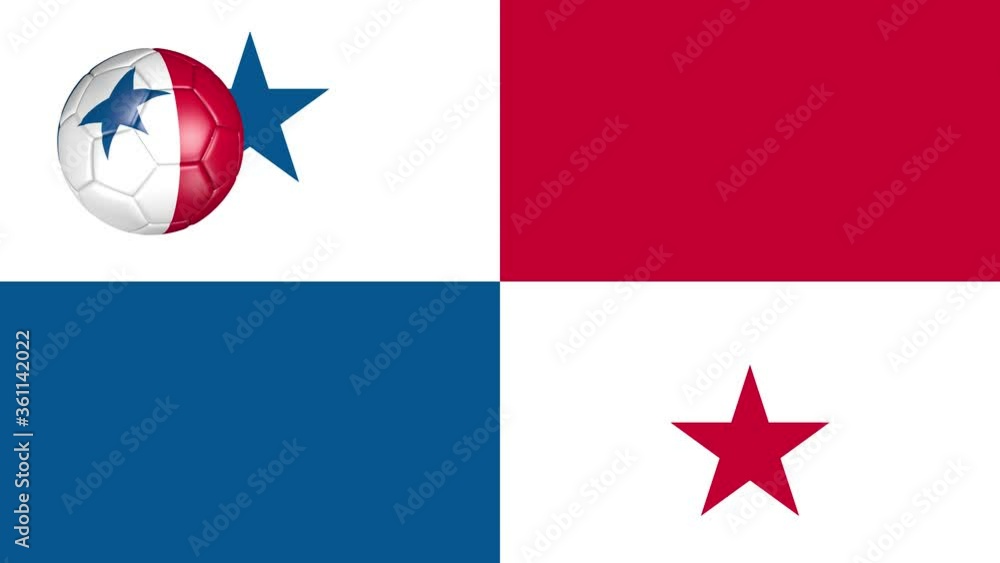 soccer ball with the flag of Panama soccer ball with the flag of Panama