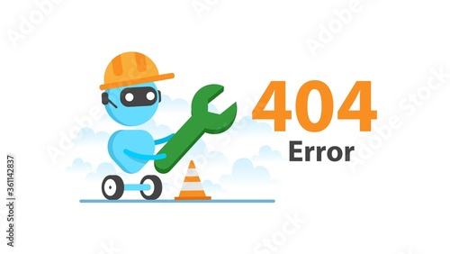 Error 404 Page not found. Robot builder.
