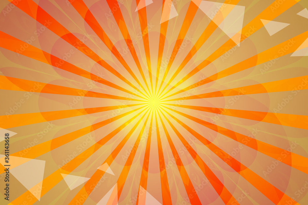 Fototapeta premium abstract, yellow, sun, orange, illustration, design, light, wallpaper, green, summer, pattern, art, color, backgrounds, texture, backdrop, graphic, red, bright, blue, blur, hot, creative, shine