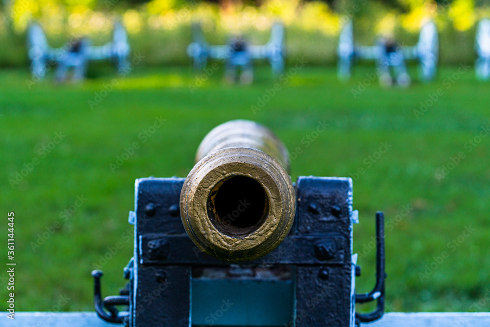 Old cannon aiming at you in Valley Forge National Park, PA Old cannon aiming at you in Valley Forge National Park, PA