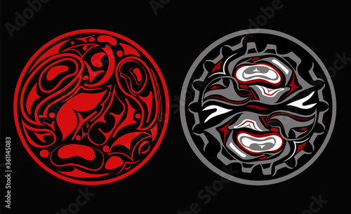 Vector illustration of the sun symbol set