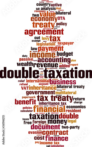 Double taxation word cloud