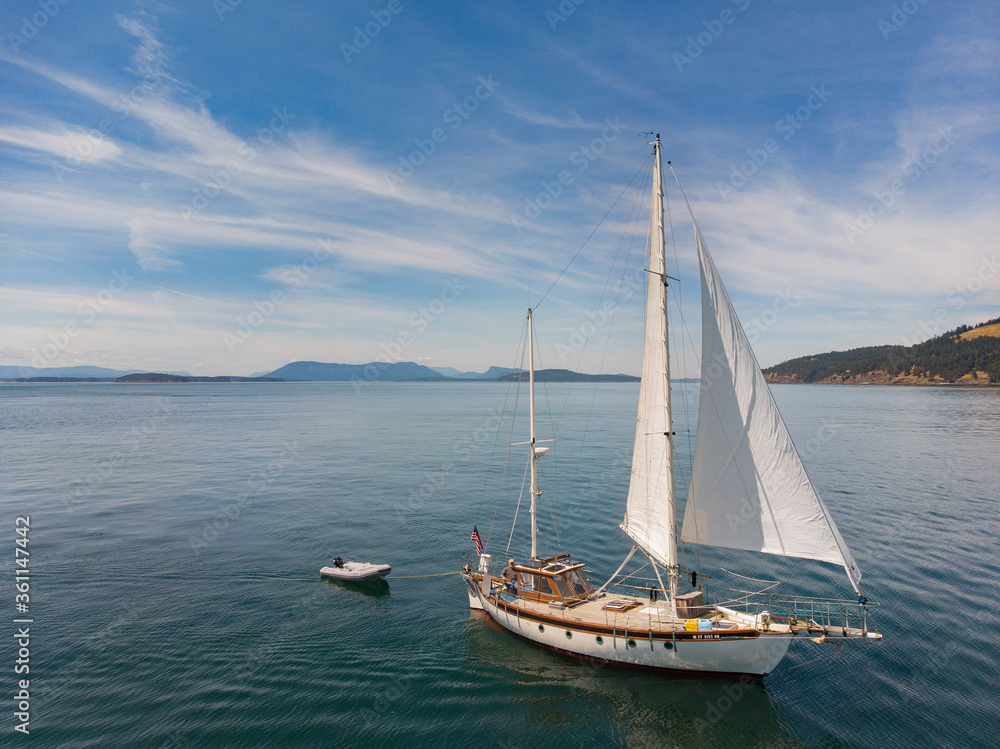 sailboat in the bay - 1