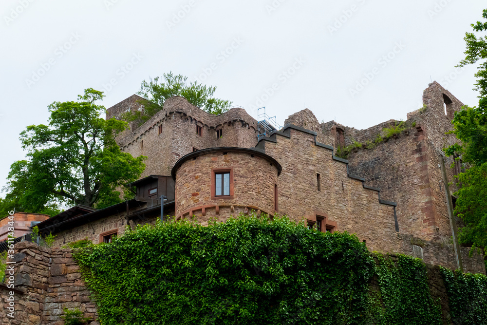 Fototapeta premium Schloß Hohenbaden, Altes Schloß, Ruine in Baden-Baden