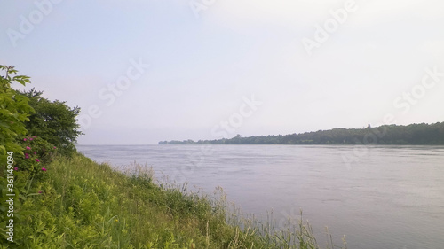 The estuary of the Vistula was seen from Sobieszewska island.