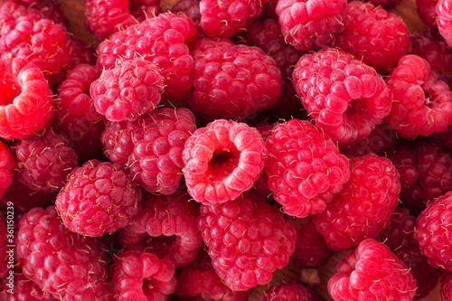 Raspberry fruit background