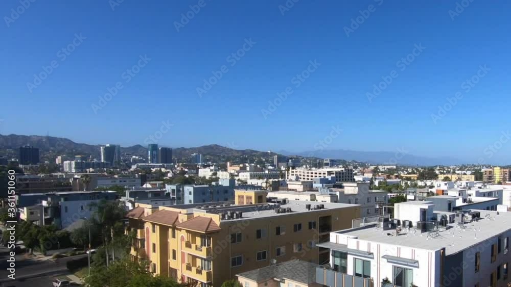 Fly over Hollywood Apartments during LA Pandemic Lockdown Fly over Hollywood Apartments during LA Pandemic Lockdown